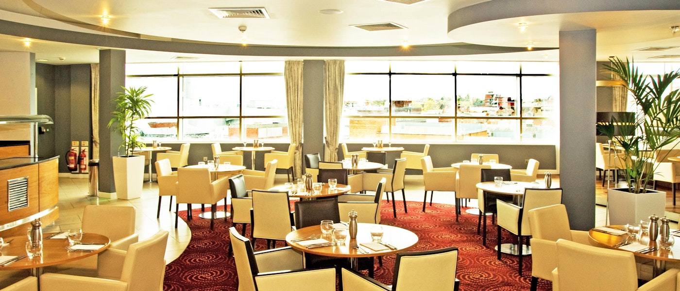 Restaurant at the Holiday Inn Derby Riverlights near Alton Towers Resort