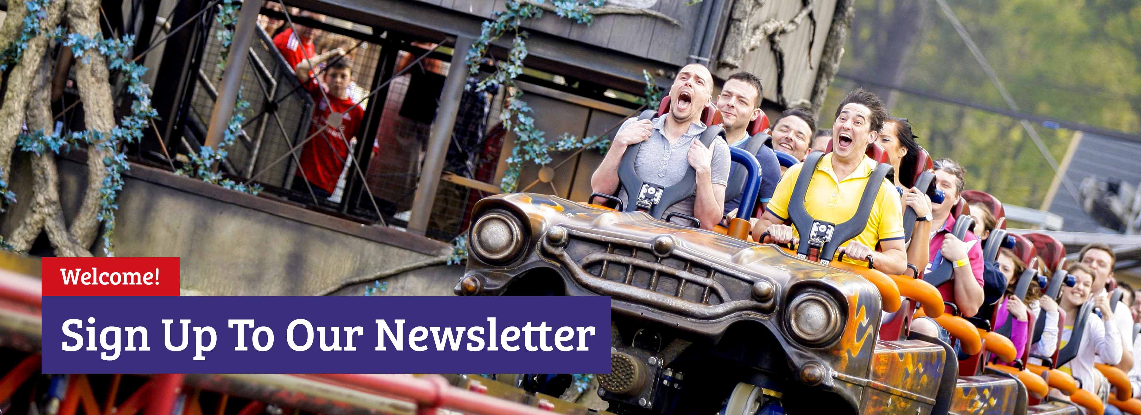 Sign up for events, offers and news with Alton Towers Holidays